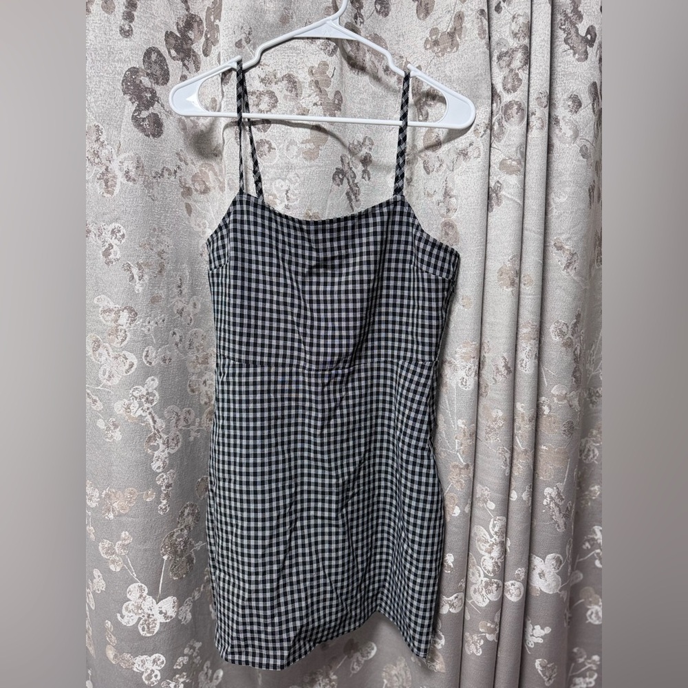 ♥️ (NWT) Mahina/Size: L/ Black Chekerrd Cluless Dress